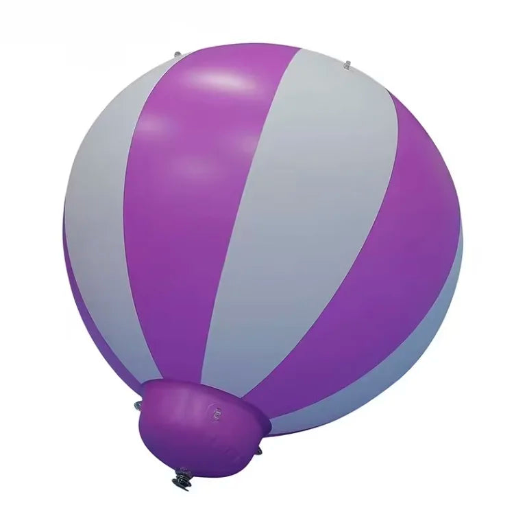 3/5ft PVC Inflatable Hot Air Balloon with Stripes for Advertising, Events, Parties, or Birthday Decoration