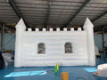 Activity Event Seashipping 23ft White Inflatable Castle House Giant Inflatable Castle Tent with Door Window for Party Show