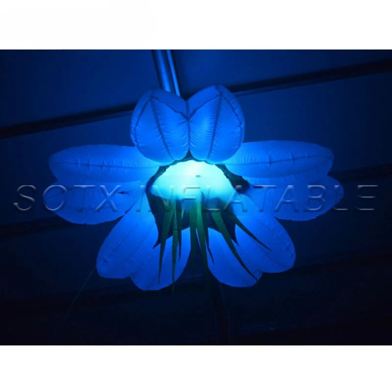 stage with free shipping Wholesale inflatable hanging led flower diamater 1m(3.3ft) changeable led light for wedding