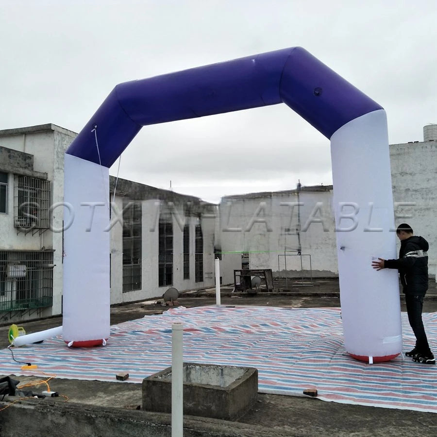 Event Supplier factory Customized start finish line arch balloon Inflatable sports Archway with free air fan by Athletic