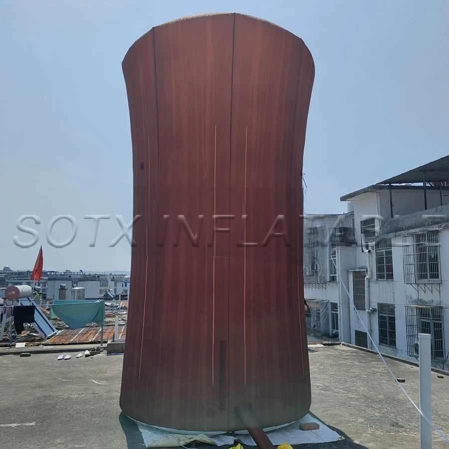 Advertising DecorationOutdoor 5mH Tiki Statue Stump Inflatable Stump Model for