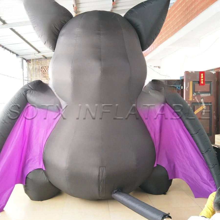 Decoration Props On Sale 2.5m/8ft Tall Giant Inflatable Halloween Item Bat / Inflatable Vampire For Outdoor Indoor Festival