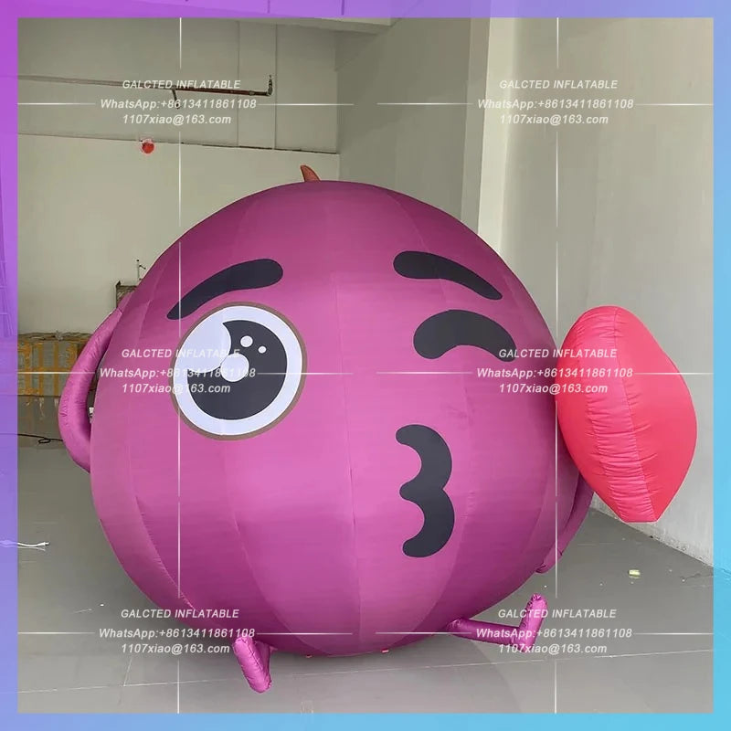 eggplant fruit festival vegetable Giant inflatable purple grape air model  festival help farmers theme enterprise IP mascot