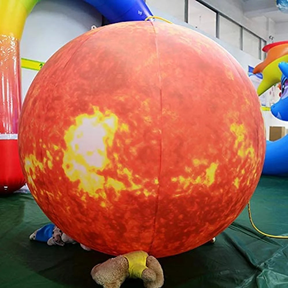 0.25mmPVC Inflatable Planets Solar System Inflatable Sun Planet Balloon for Educational Institution/Planetarium Decoration
