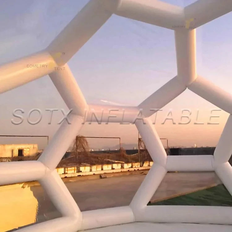 Room For Outdoor New Design Airtight Football Shape Crystal Inflatable Bubble Soccer Dome Tent Transparent Camping Hotel Clear