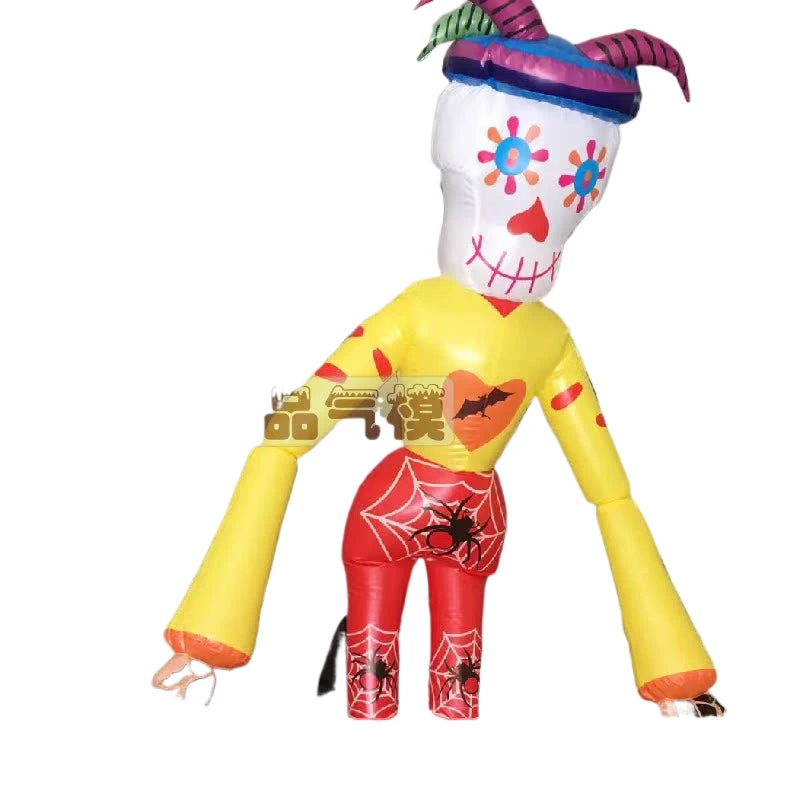 Halloween Inflatable Red Clown - Ideal for Haunted House Atmosphere, Bar Decorations, and Parade Props