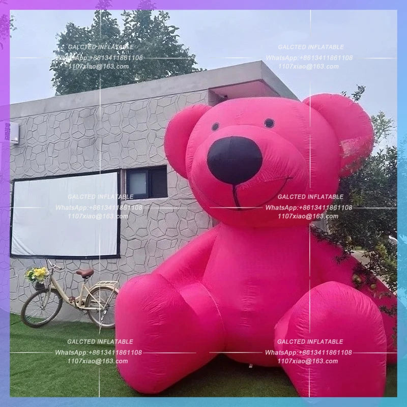inflatable giant bear cartoon animal Children's amusement park pink bears inflatable model zoo square street decoration