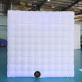White Inflatable LED Photo Booth Cube Tent  Portable Selfie Cabin with Full Lighting for Event Party Advertising and Weddings