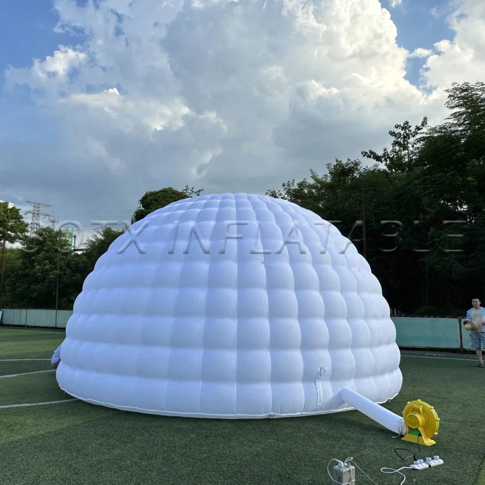Wedding Trade Show 6m Dia.Giant Inflatable Dome Tent Inflatable Igloo Dome Bubble Tent with Door for Events Conferences