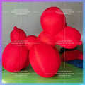 Inflatable Customized Giant 3m Cute Red Inflatable Dog Balloon  Inflatable Dog Animal With Blower For Outdoor Event Decoration