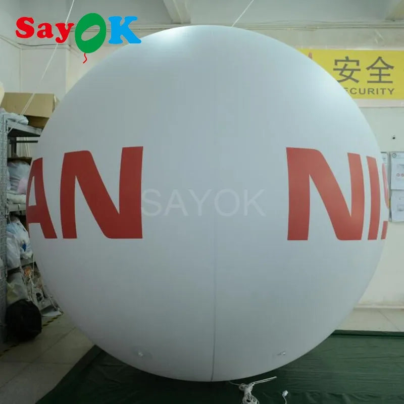Giant Advertising Helium Balloon PVC Inflatable Balloon with Logo Print for Wedding Party Birthday Promotion Decoration