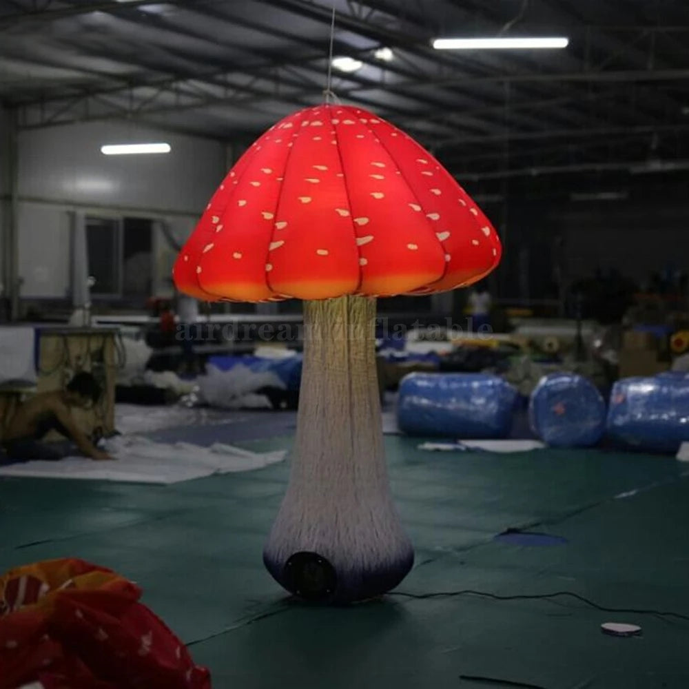 Balloon For promotion Free Shipping!Outdoor Decoration Giant Inflatable Mushroom Model Led Light Inflatable Mushroom