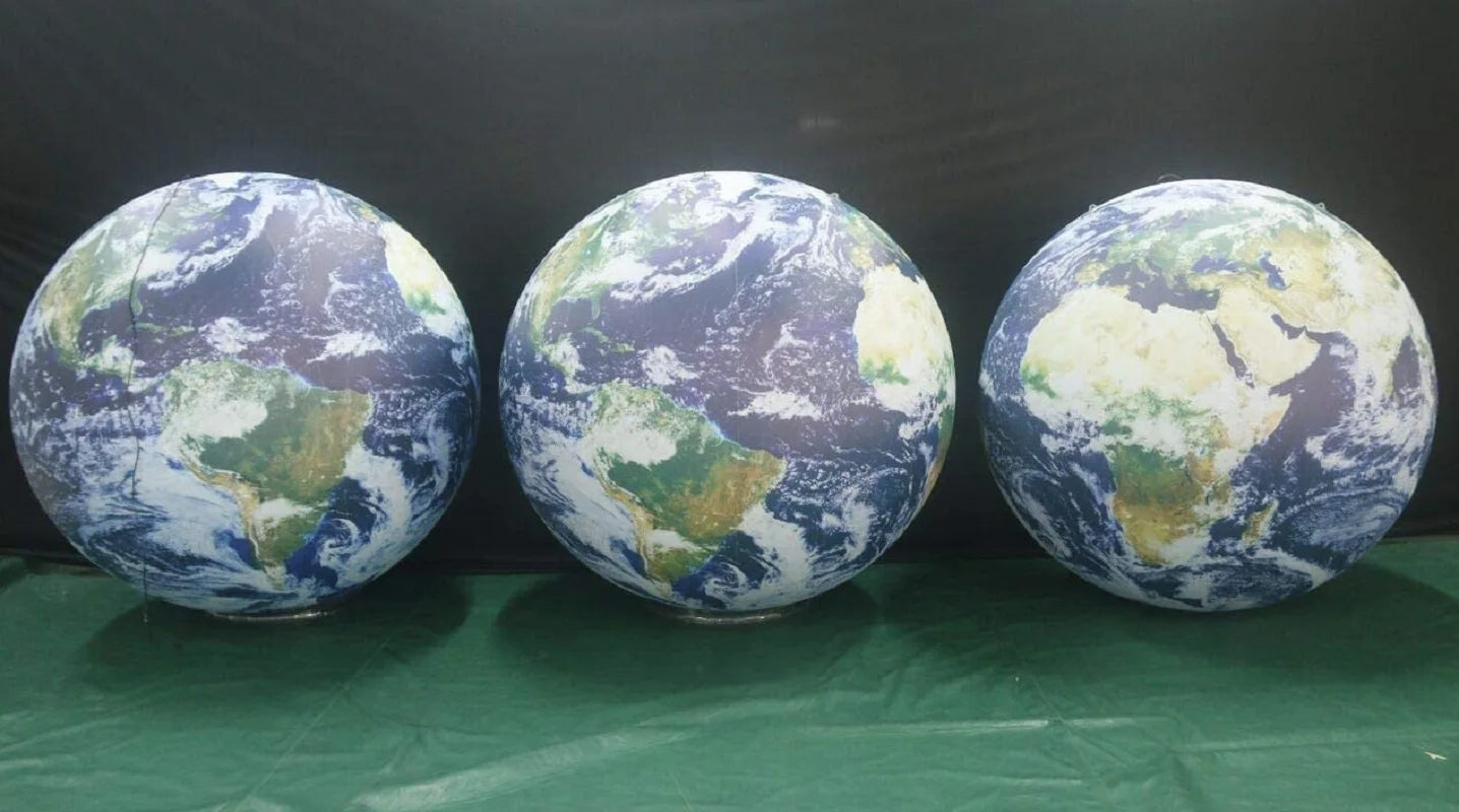 0.25mm PVC Large Inflatable Planets Solar System Inflatable Globe Earth Planet Balloons for Educational Institution/Store