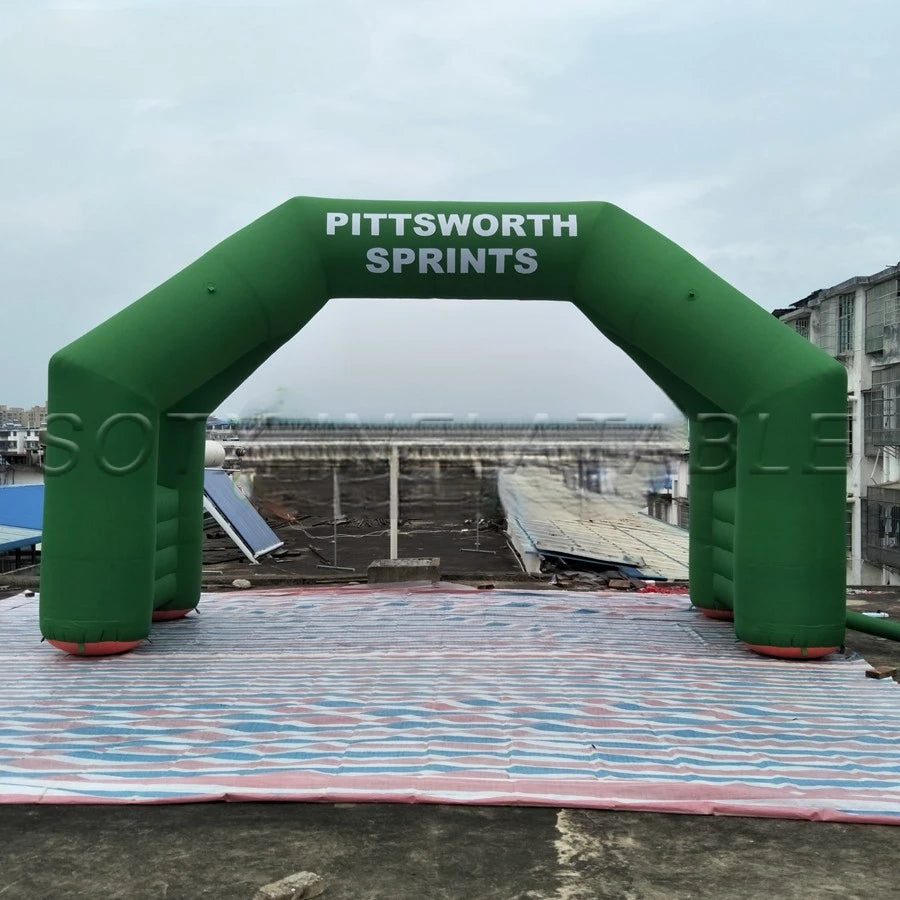 Promotional Events 4 Legs Inflatable Start Finish Racing sports arch Line Archway for outdoor Advertising
