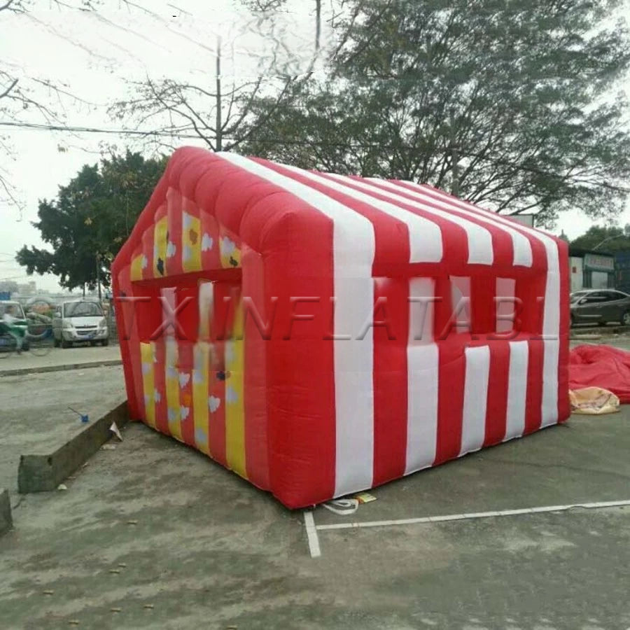 Games Made In China Custom Inflatable Candy Booth,Treat Shop,Stall Promotional House Inflatable Concession Booth For Outdoor