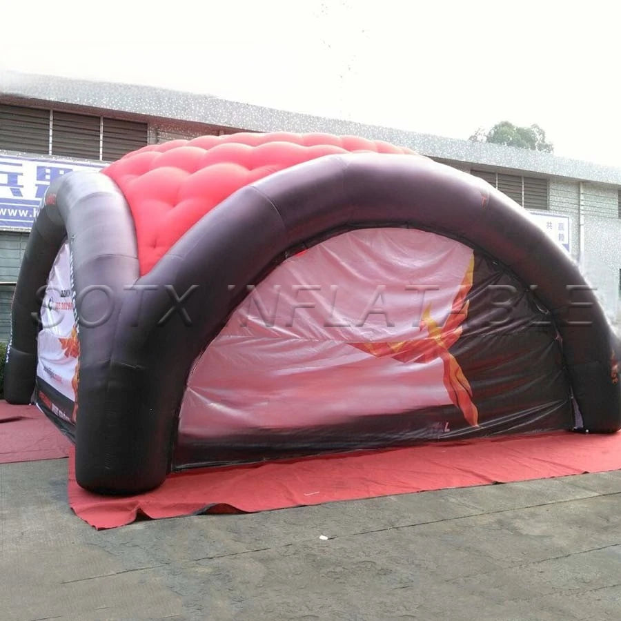 door curtains for sale Customized 7x7m printing Advertising inflatable dome,inflatable marquee with 4 beams and removable