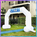 Inflatable Start Finish Line Rainbow Colorful With Replaceable Banner Free Standing Inflatable Race Arch For Outdoor Advertising
