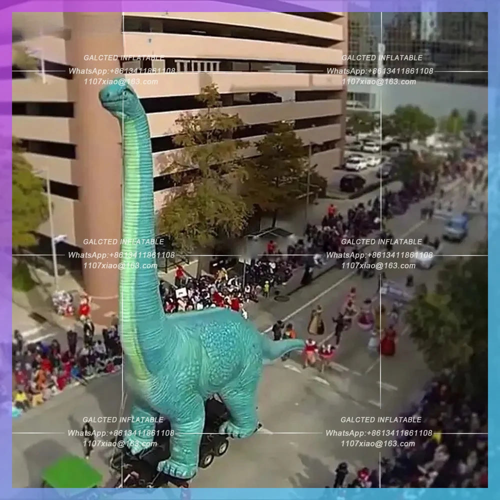 Inflatable Brachiosaurus Dinosaur Jurassic Period Theme 8m Giant Air Blow Up Tallest Dinosaur With Long Neck For Outdoor Adverti