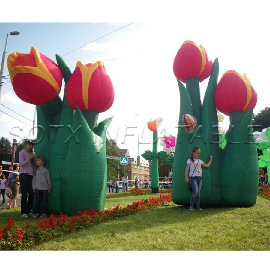 Events Exhibition Party Plant Replica Artificial Inflatable Flower/ Inflatable Lotus Flowers For Advertising