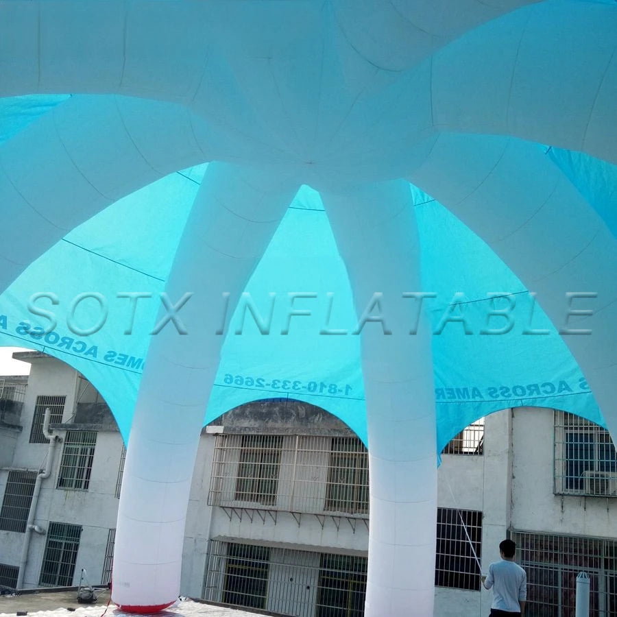 For Outdoor Event 12m Diameter Inflatable Spider Tent For Advertising With 8 Legs Inflatable Floating Tent
