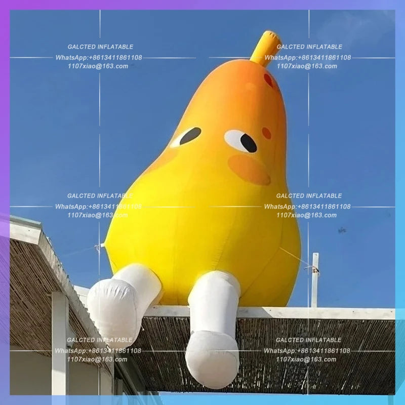 inflatable pear fruit beverage fresh pear Festival supermarket advertising  new arrival advertising cartoon pear doll