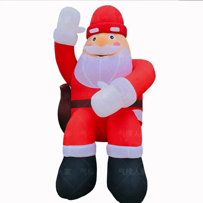 Inflatable Christmas Santa Claus Snowman - Holiday Decoration Props for Malls, Sales Offices, and Scenic Spots