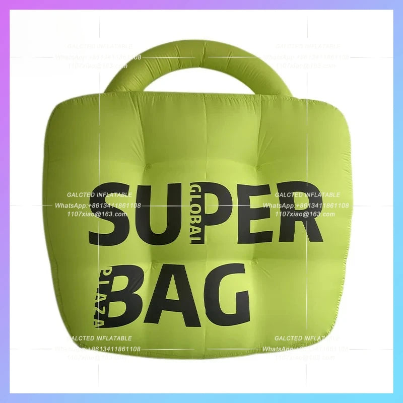 can change color custom logo city Inflatable eye-catching handbag air model landmark clocked in to take photos