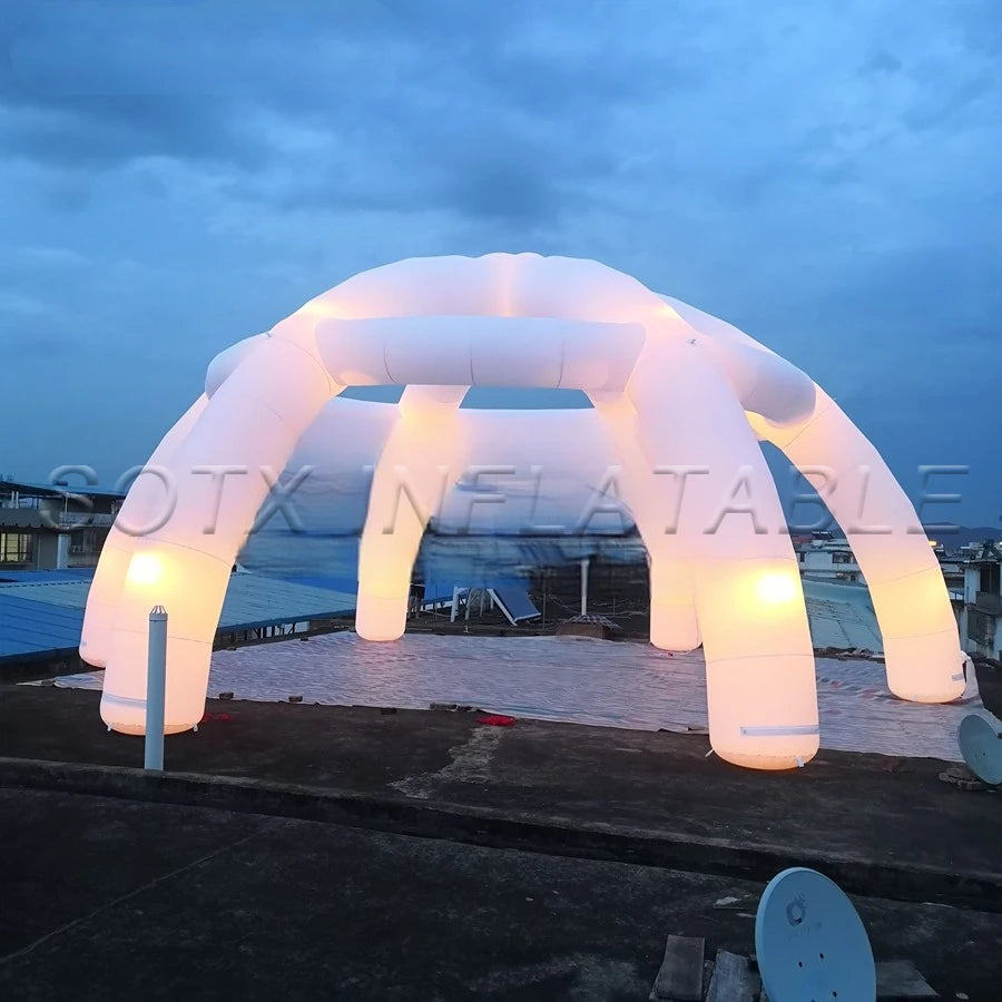 Wedding Decorations 10 m Diameter Dome Inflatable Led Tent For Party,Event and