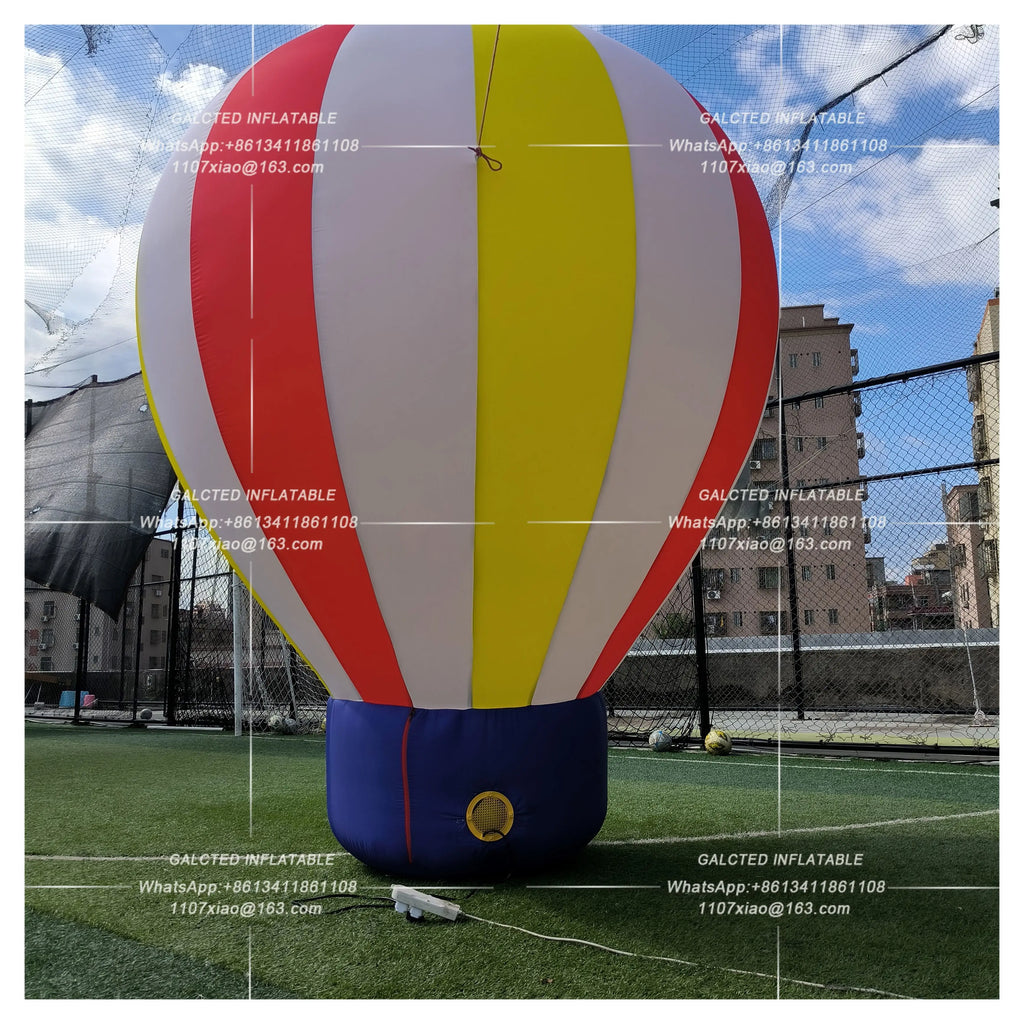 Inflatable Hot Air Balloon With Blower Giant Outdoor Advertising Event Display And Grand Opening Promotion