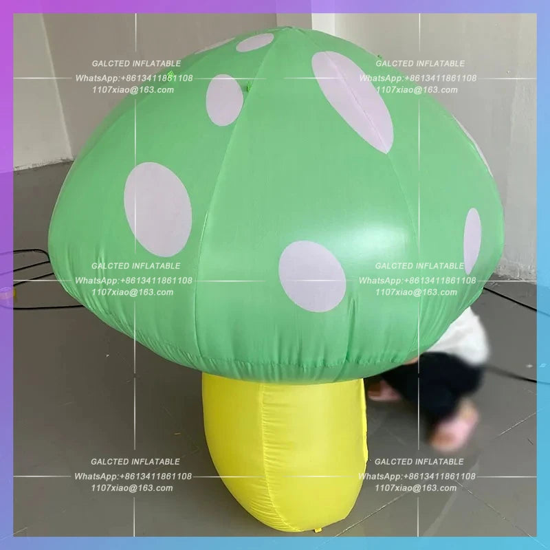 Natural Children's Day Inflatable Mushroom Model Interactive Park decorated outdoor shopping mall