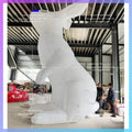 inflatable rabbit balloon,Night displayed giant white inflatable rabbit with LED,inflatable bunny rabbit for Easter decoration