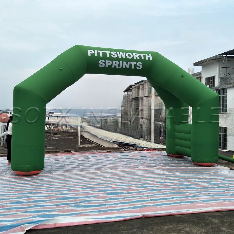 Promotional Events 4 Legs Inflatable Start Finish Racing sports arch Line Archway for outdoor Advertising