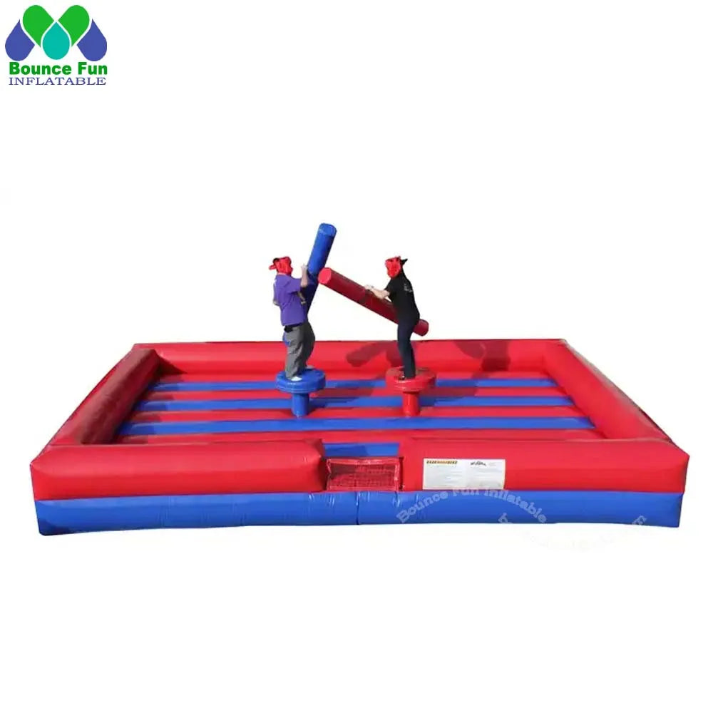 Interactive Challenge Backyard Pedestal Inflatable Gladiator Game Inflatable Jousting Arena PVC Fighting Arena For Outdoor