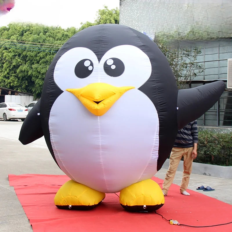 Cartoon Style Penguin Inflatable Mascot Suit Decorating And Advertising Props