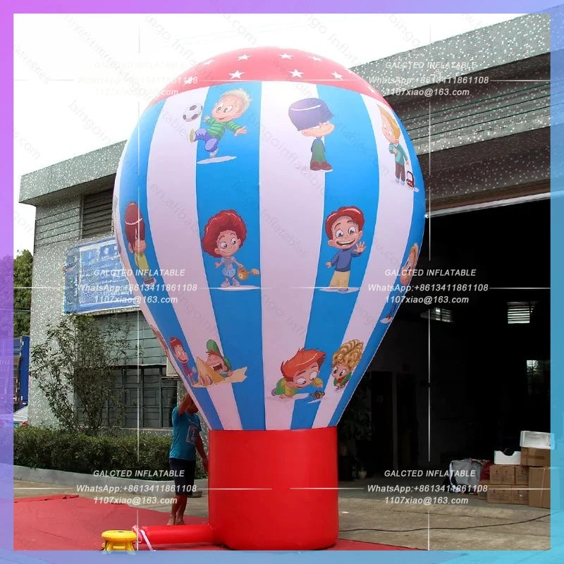 Inflatable Ground Balloon Digital Customized 5 Meters Tall Giant Printing Airblown Balloon for Decoration Toys