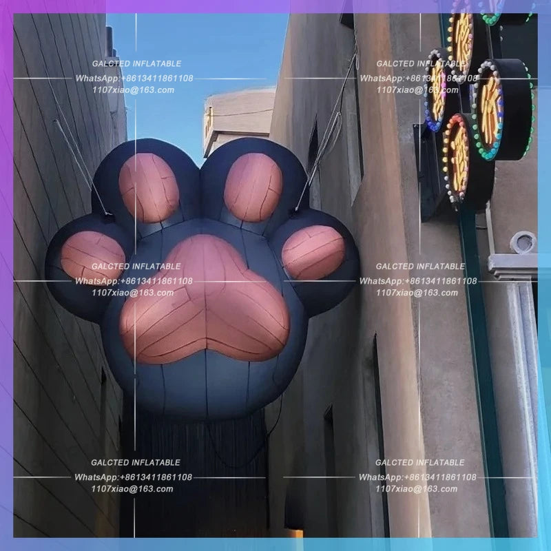 huge sole for advertising decoration Animal inflatable foot cat bear foots