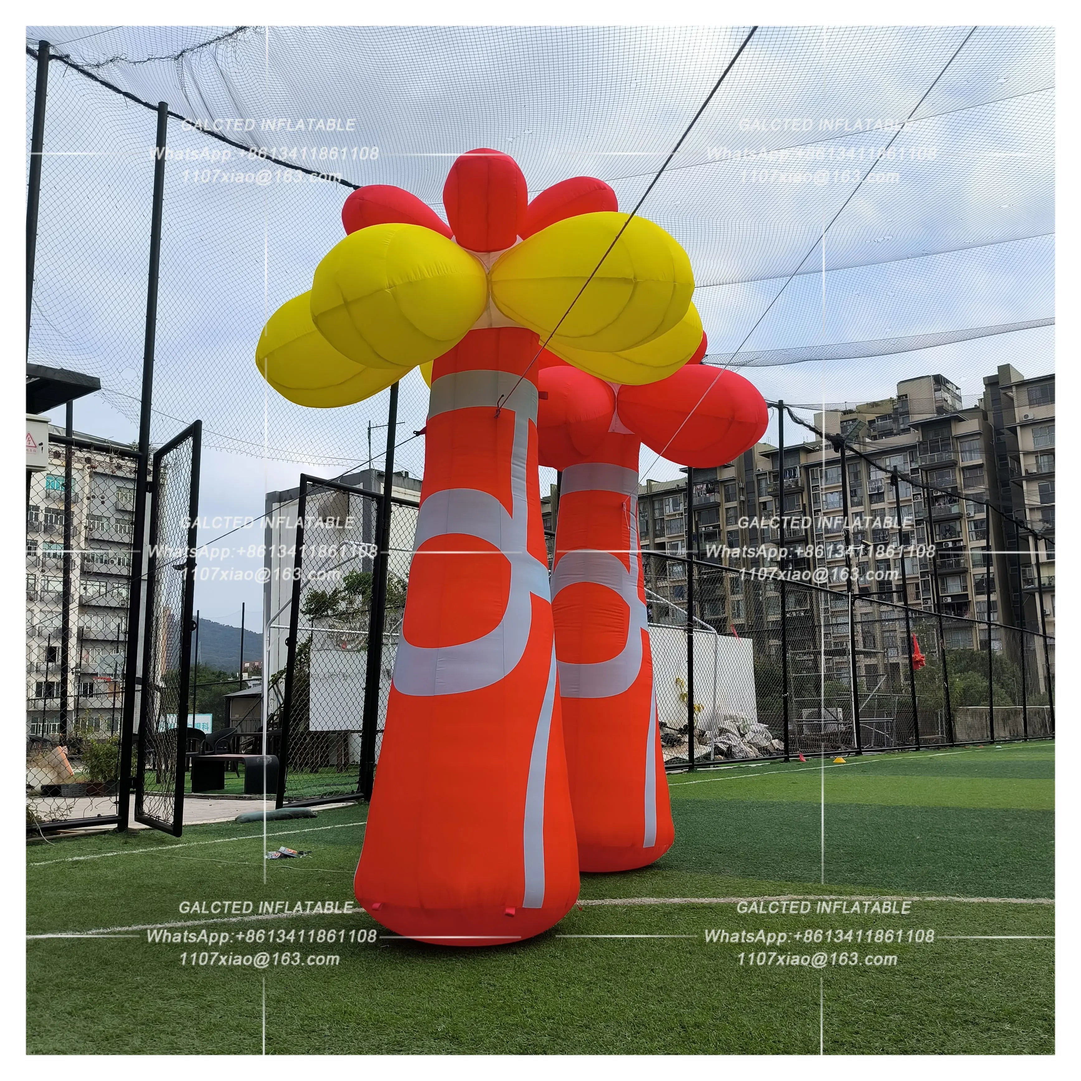 Inflatable Exotic Plant With Blower Giant Outdoor Advertising Display For Event Decoration And Promotion