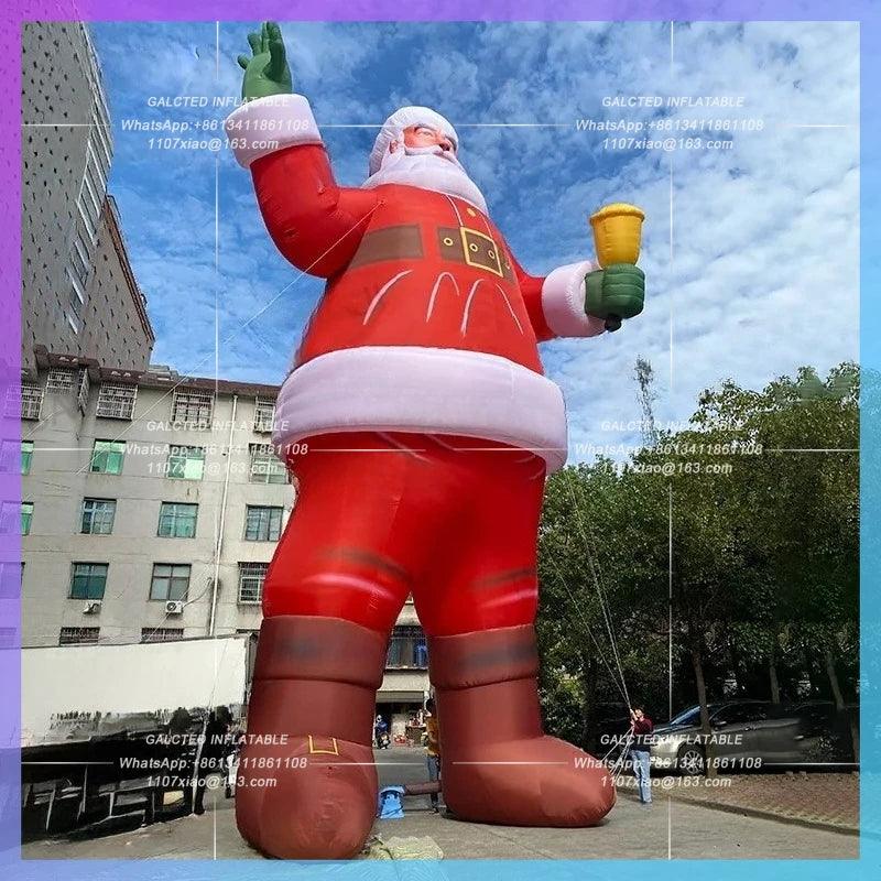 inflatable santa claus Red christmas for new year courtyard square decoration festival celebration