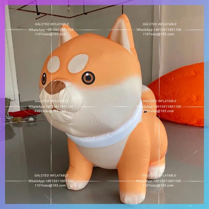 Akita dog zoo market camping Inflatable cartoon firewood dog pet air model animal dog activities decorative props