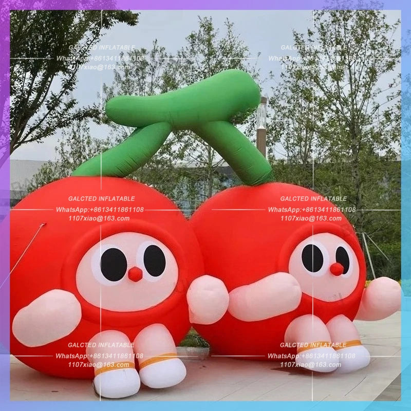 inflatable cherry for orchard promotion Factory directly sale activity market decoration