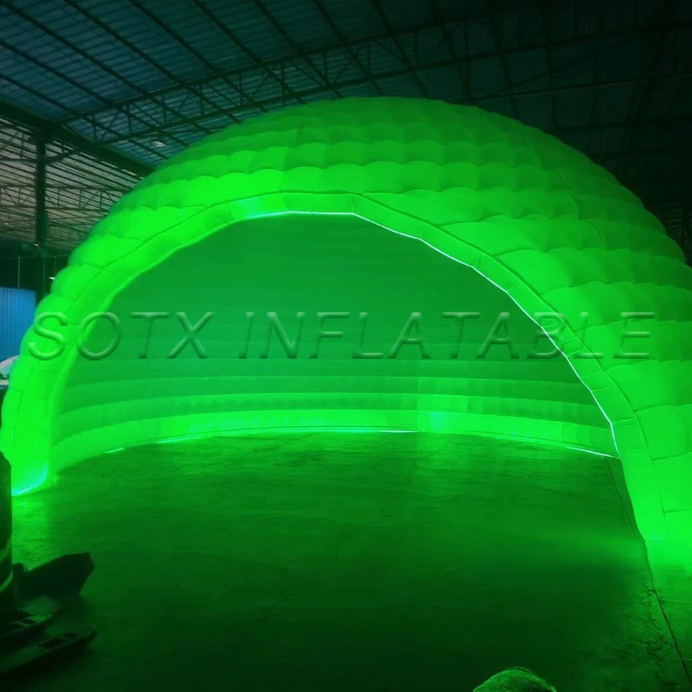 For Outdoor Events Portable Led Inflatable Dome Tent Luxurious Inflatable Igloo With Blower White Air Bubble House