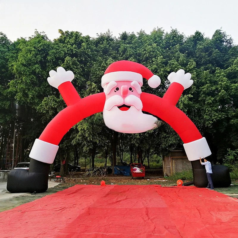 Santa Arch Outdoor Adorable Inflatable Inflatable Christmas Man Decoration Arch Inflatable Christmas Toys For Celebrating