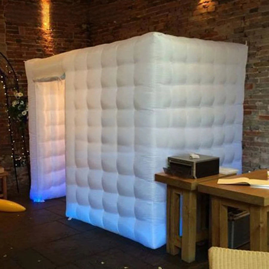 Backdrop/Enclosure For Sale Left Door Open Mobile Enclosed Inflatable Led Photo Booth,Private Photographer Photo Booth