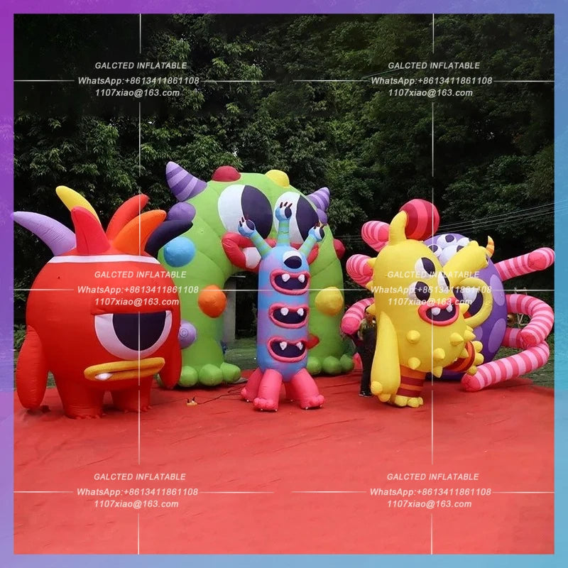 Inflatable Halloween Monster Inflatable Toys Lovely Mascot Blow Up Oxford Toy For Halloween Decoration-Toys