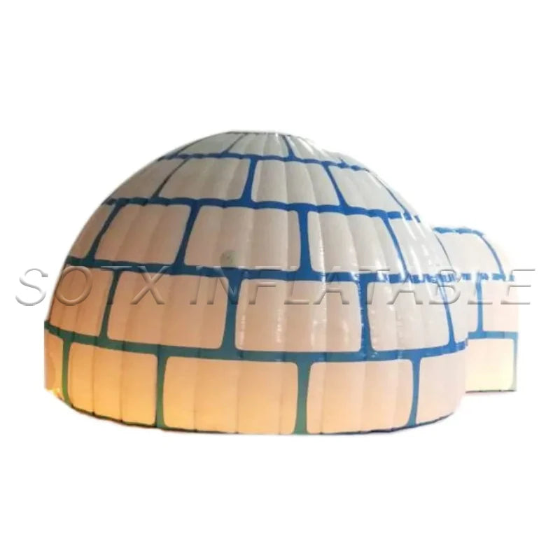 Wedding Show Exhibition Giant Inflatable Dome Tent Inflatable Igloo Dome Tent Marquee Lighting House for Party