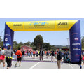 Logo for Marathon Events 10m W x 5m H Giant Square Inflatable Advertising Arch Gantry/Airblown Archway with