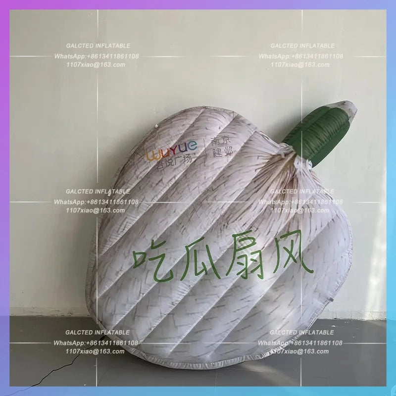 market beach summer refreshing Giant inflatable simulation fan air model can be customized IP theme activities lighting props