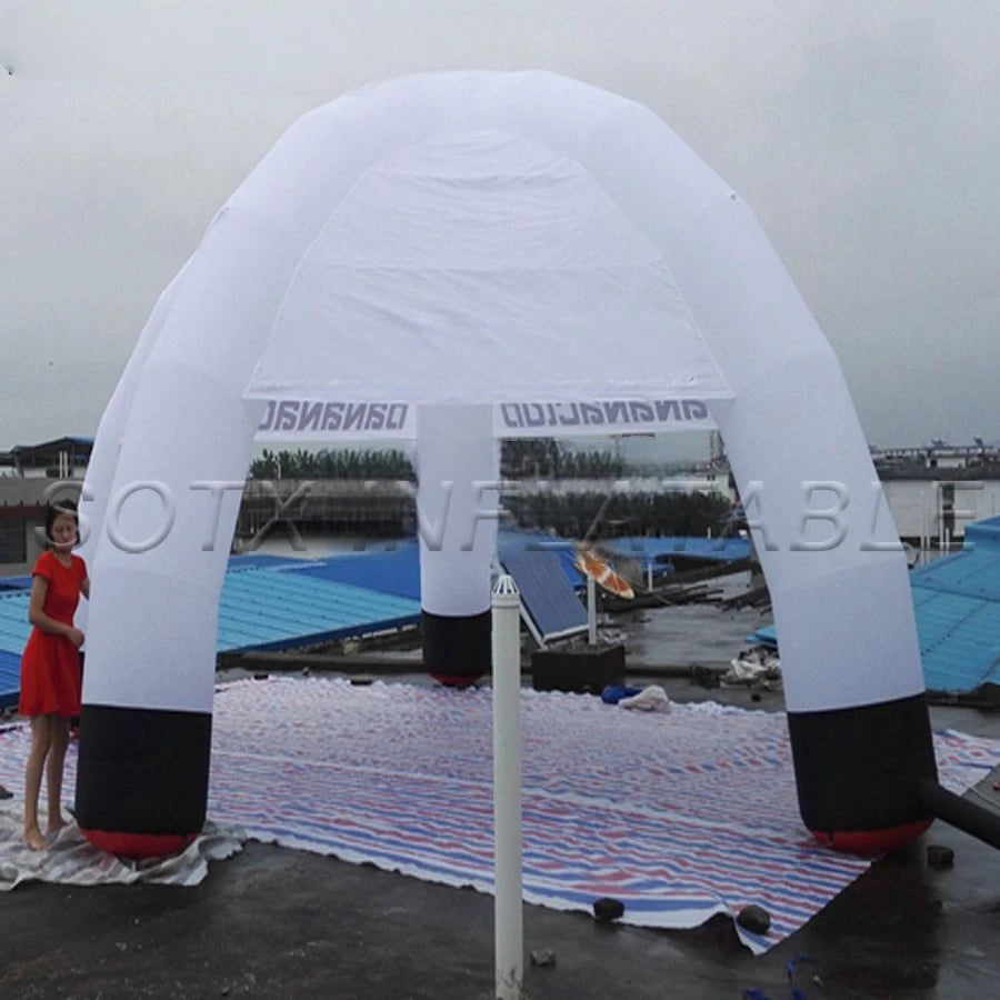 Event Made In China Attractive Giant 8m Diameter With 5 Legs White Inflatable Spider Tent With Custom Logo For Spain