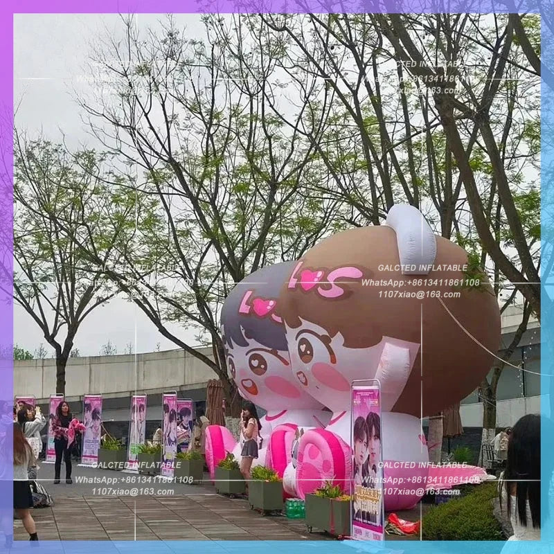 idol custom airfilm pink Inflatable cartoon cute idol idol should be used to customize the character image