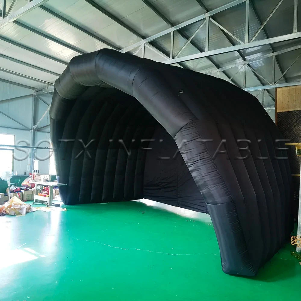 tents with blower high quality black and white inflatable stage cover tent Inflatable advertising tent outdoor blow up events